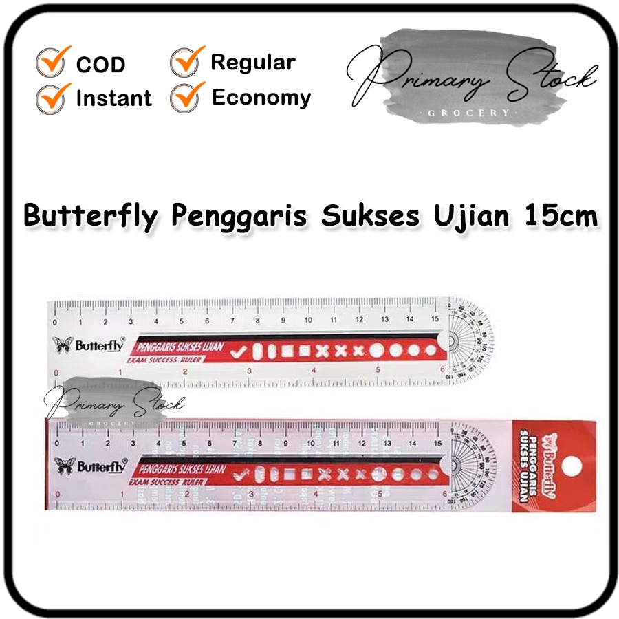 

Penggaris Butterfly 15cm Istimewa Special Edition Sukses Ujian