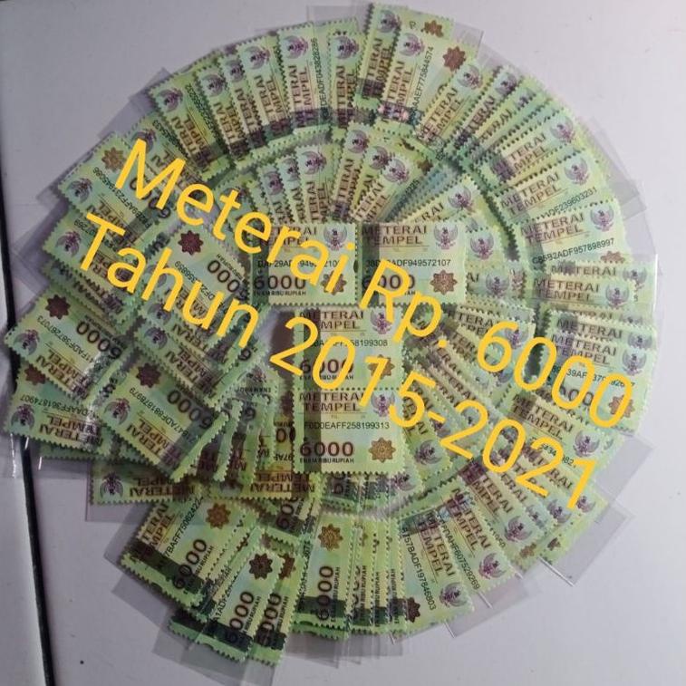 

ㆅQ Meterai Tempel 6000 Tahun 2015,2016.2017,2018,2019,2020,2021Asli (S13) NEW PRODUCT 85 ⌘