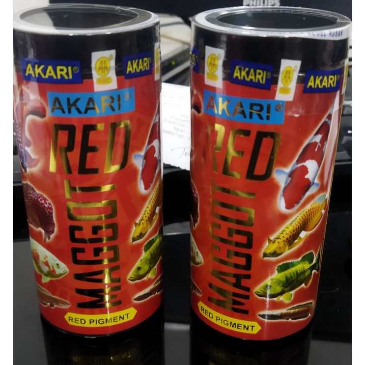 Makanan ikan Hias arwana louhan AKARI AA RED MAGGOT 40gr