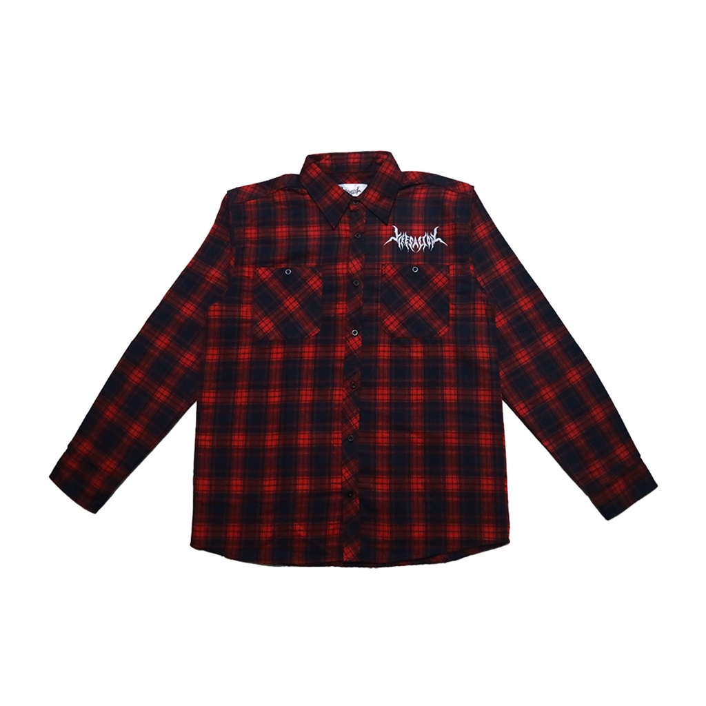 FLANNEL SHIRT | HUMAN TEARS | RED | YIKESALLDAY