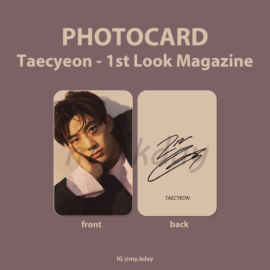 PC-0615, Photocard Taecyeon 2PM 1st Look Magazine 2 sisi