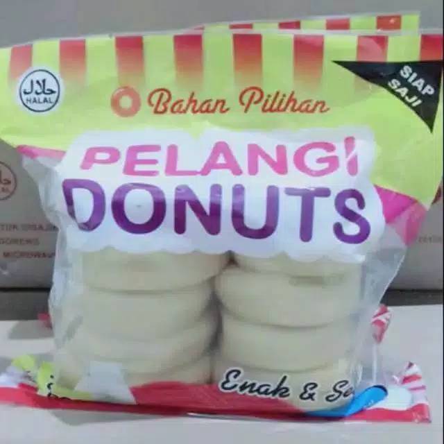

Pelangi donuts jumbo / donat kentang besar isi 10pcs