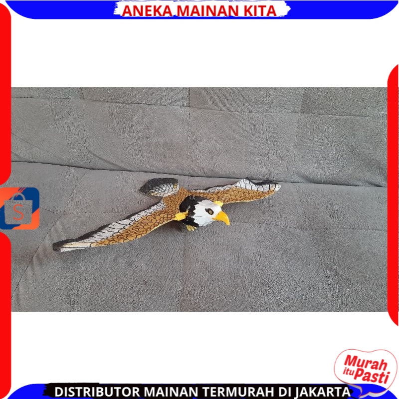 Mainan Anak Burung Elang Terbang Gantung Pakai Baterai Ada Suara Dan Mata Menyala