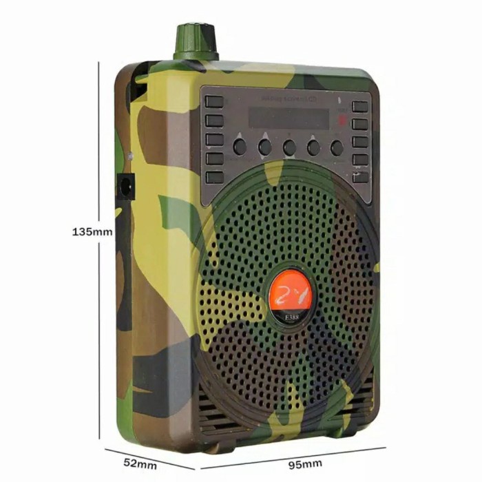 WS 48W Hunting Speaker Bird Caller Predator Sound Caller MP3 Player
