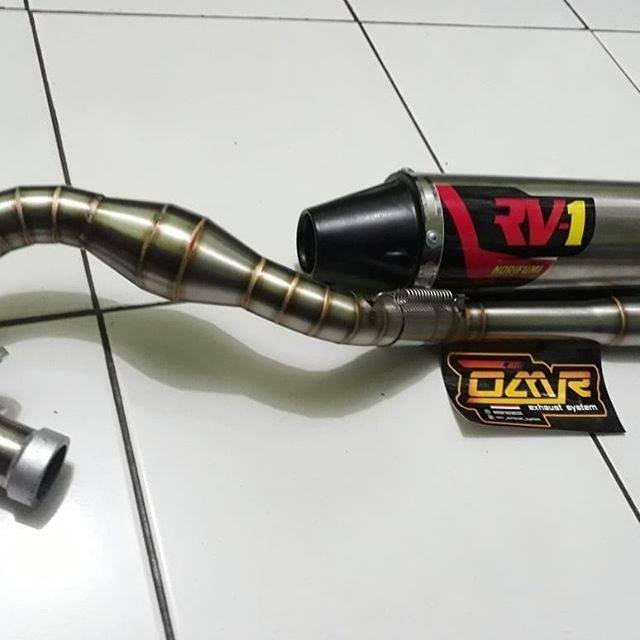 Knalpot racing rv1 fullsystem klx crf