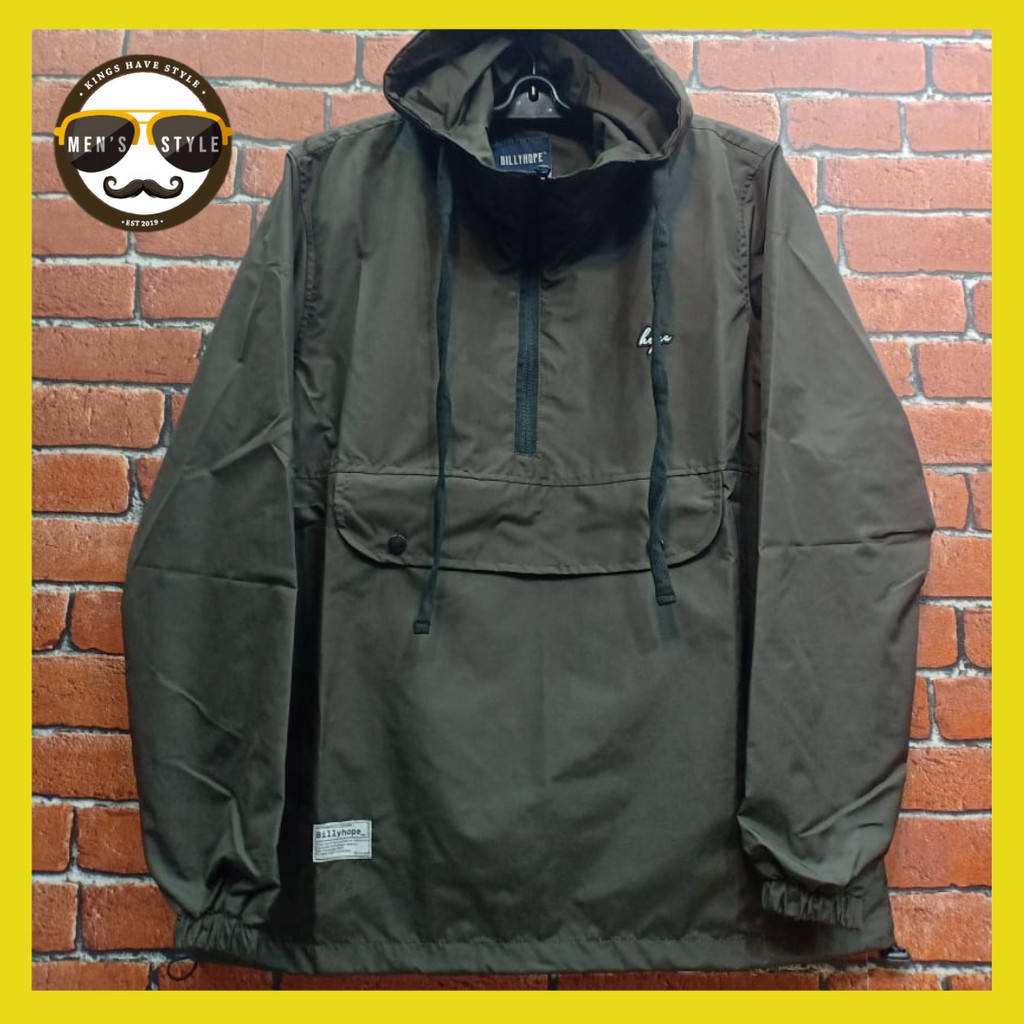 Jaket Kangol Parasut Pria Premium Jaket Kanguru Windbreaker DBH 01