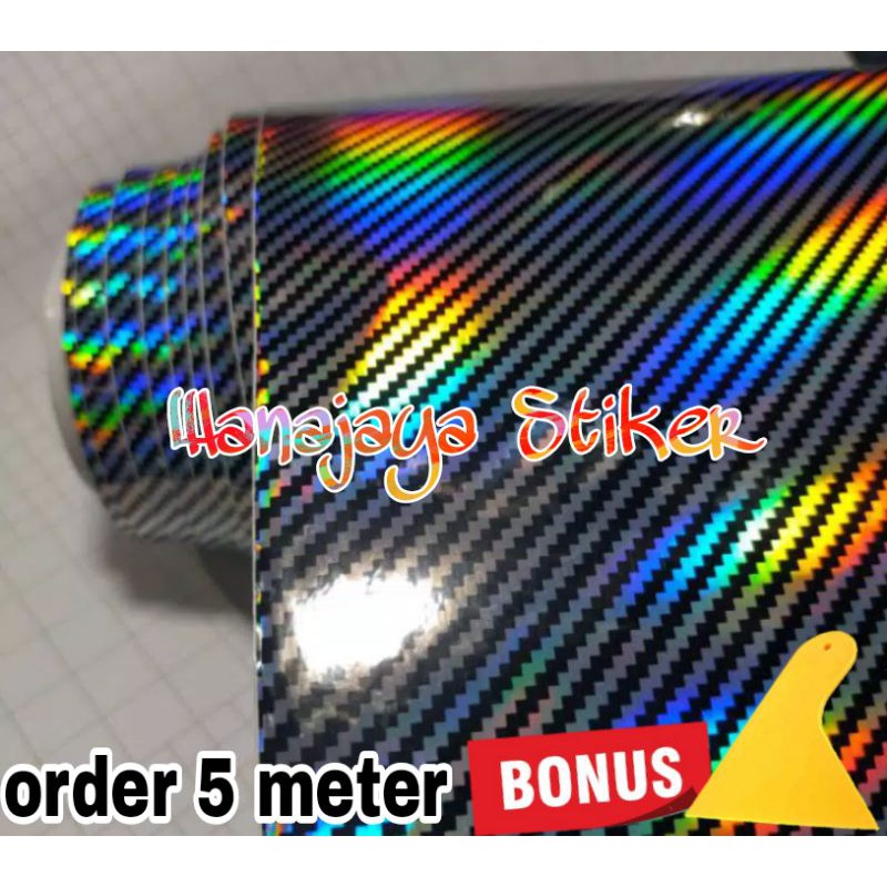 STICKER SKOTLET MOTOR HOLOGRAM / STIKER MOTOR WARNA PELANGI / SKOTLET MOTOR CARBON HOLOGRAM / STIKER