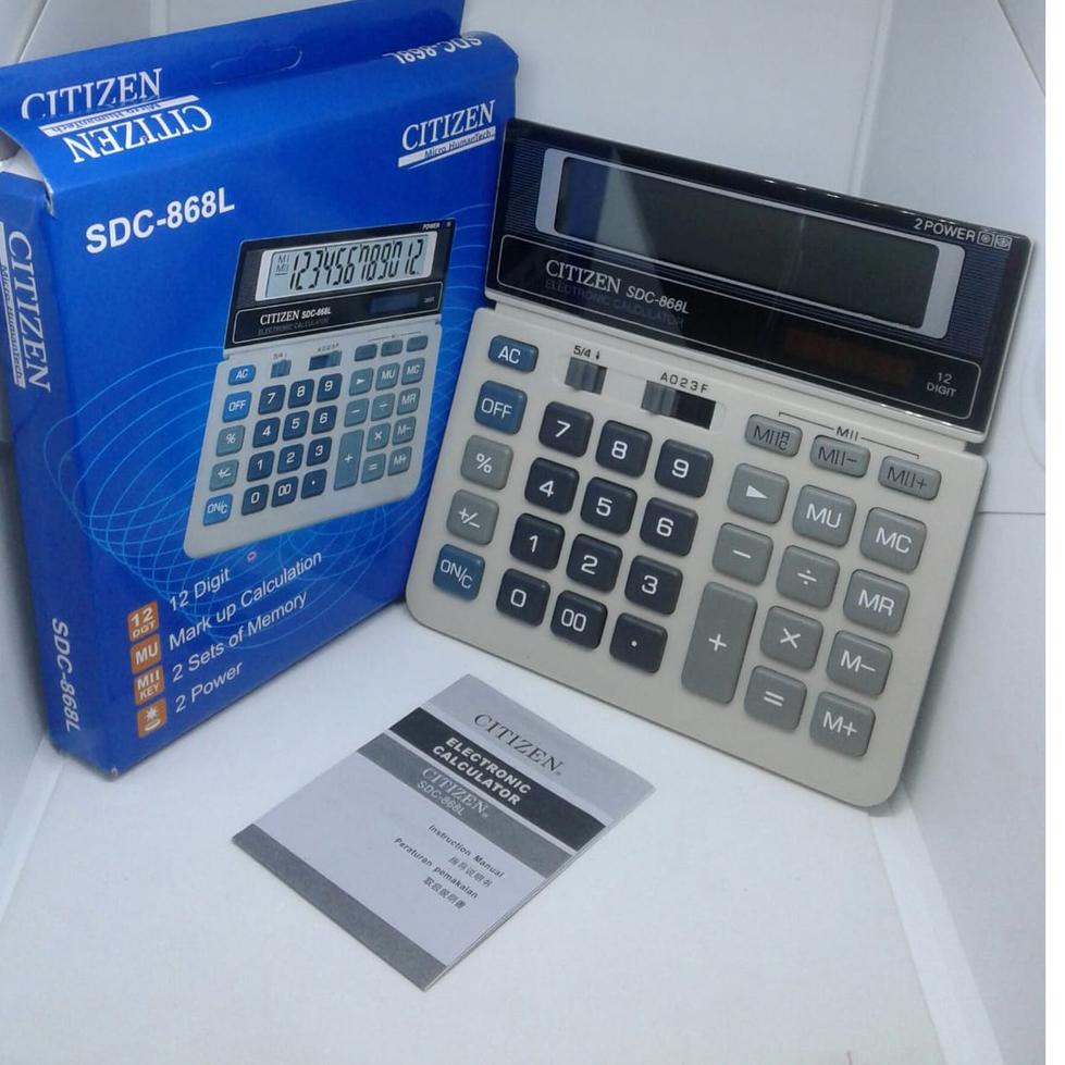 

ㄴ Kalkulator Digital Calculator CITIZEN SDC 868L 12 Digit Angka ₮