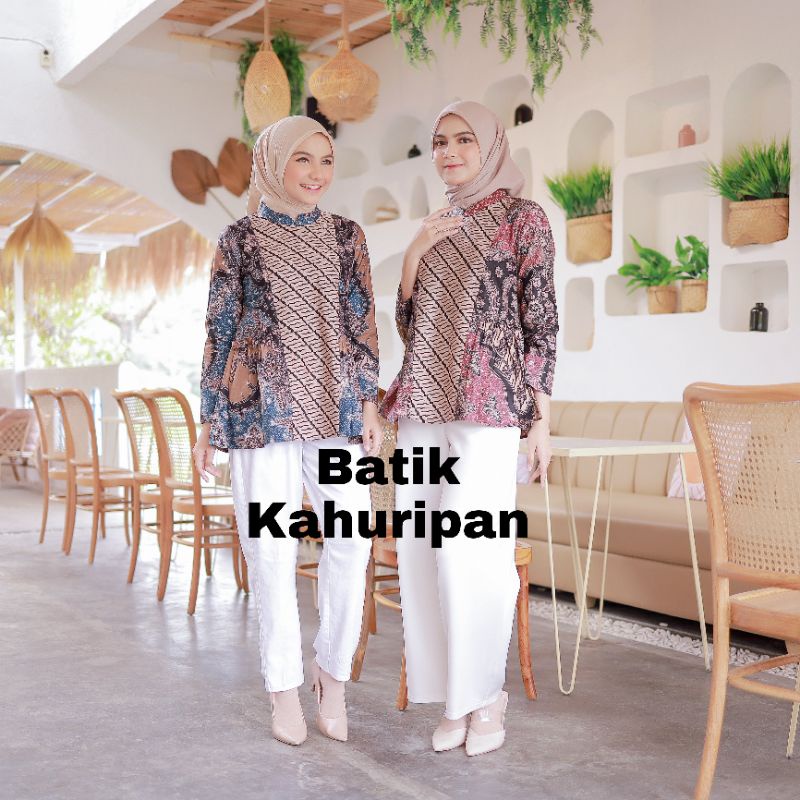 Batik Wanita Baju Batik Wanita Modern Batik Kerja Wanita Motif Bigaza