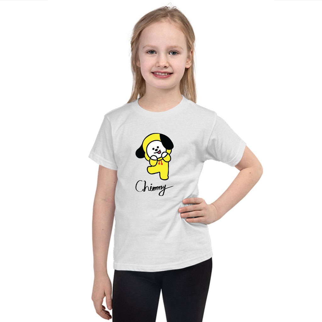 Kaos anak Chimmy bt21 Tshirt kpop bt21 chimmy anak - anak
