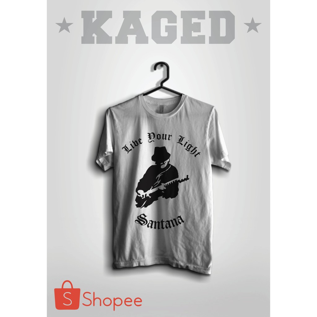 Kaos Band Santana Kaos Gitaris Santana Kaos Santana Kaos Gitaris #WARNAPUTIH