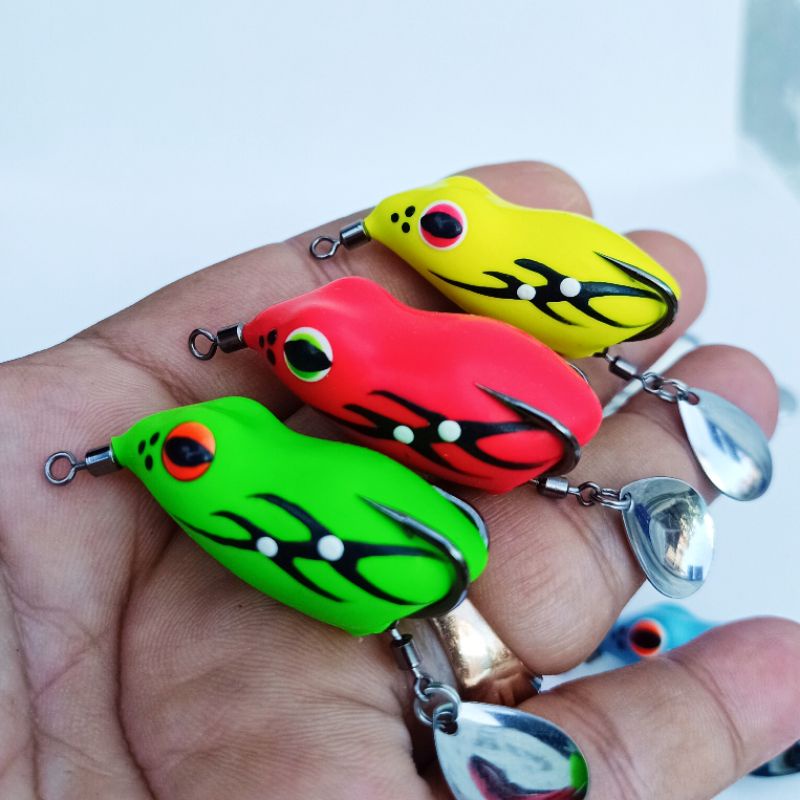 SOFT FROG 3,7CM UMPAN CASTING GABUS, TOMAN - Gio Fishing - Gio Lure - Golden Gio
