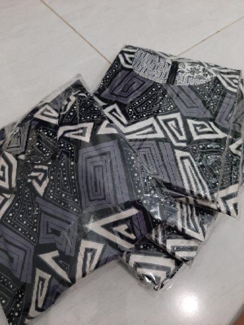 Dress Tunik Batik Mozaik Kombi Monochrome