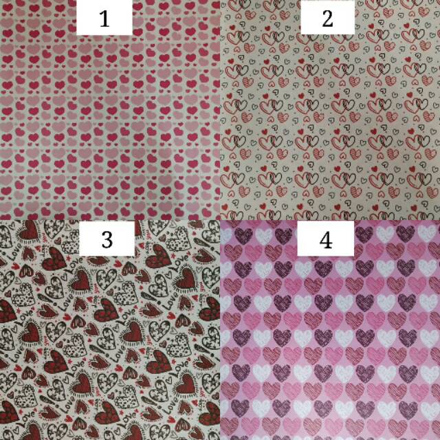 

Kertas Kado Sansan Wawa Motif Love