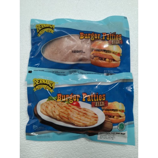 

Burger Patties Ayam Bernardi isi 8 bgks