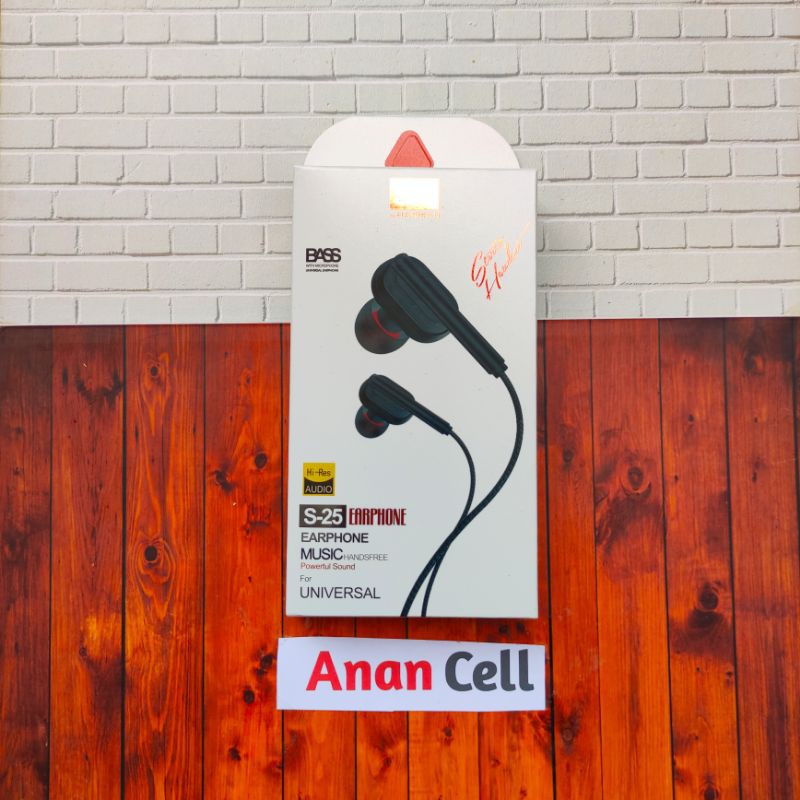 Earphone JBL S-25 / headset JBL S25 / Earphone JBL