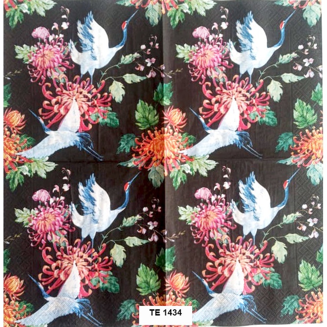 Tisu Napkin Kerajinan Decoupage Eropa 33X33 CM TE 1434 TTS