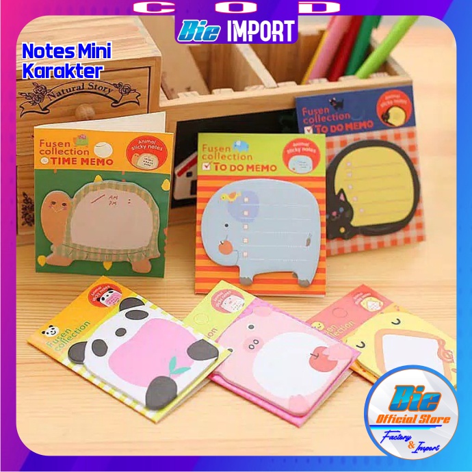 Memo Notes Karakter Mini Impor Best Seller