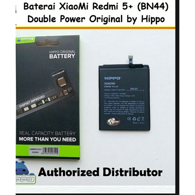 Hippo Baterai Original Xiaomi Redmi 5 plus 4000mah BN44 Garansi resmi