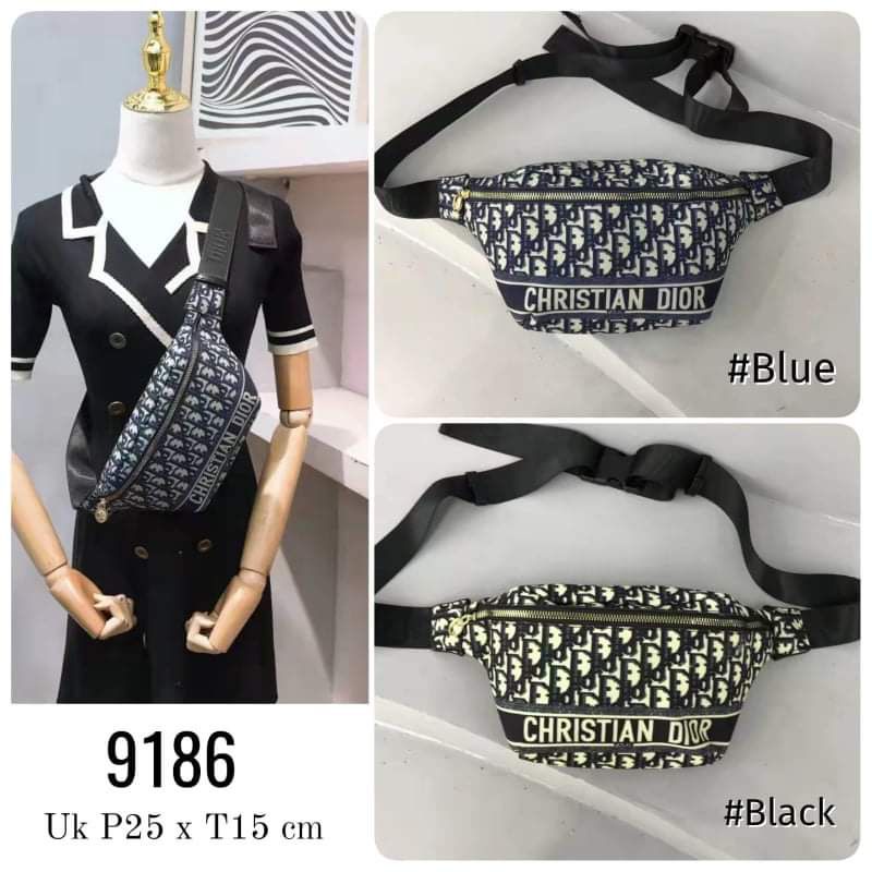 BEST SELLER d*r waistbag beltbag bumbag slingbag /tas pinggang /tas waistbag/tas beltag kekinian