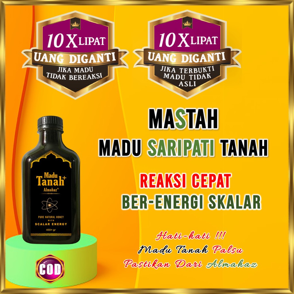 Almahaz Madu Hitam Pahit Madu Tanah Herbal Obat Penyakit Ringan &amp; Kronis Reaksi Cepat