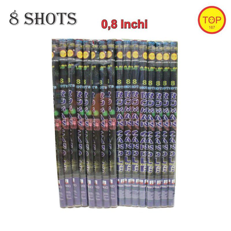 (1pcs )Kembang Api Roman Candle Kembang Api 8 Shot Mercon dor Roman candles