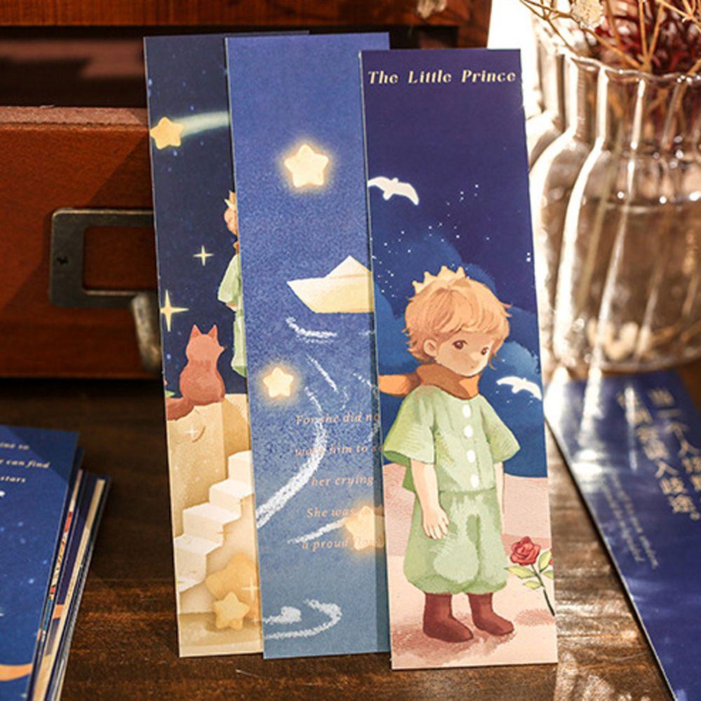 Lanfy Star Wish The Little Prince Series Hadiah Siswa Alat Tulis Note Marker Buku Penanda Halaman Holder Halaman Label Retro Bookmark