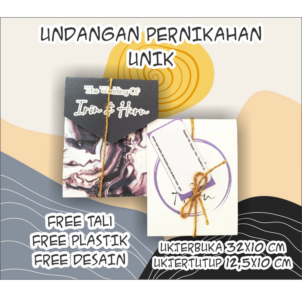 Undangan Pernikahan Lipat_J Amplop Unik