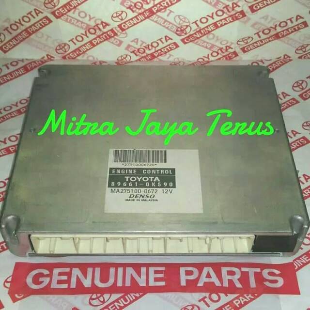 89661-0K590 ECU Fortuner Diesel Matic TOYOTA Computer Engine Control Komputer Mobil OK590 PROMO ORI