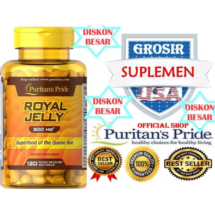 

bf011bb Jelly Royal Puritan 500 Mg Isi 120 Softgel - Xl Ds201Fs