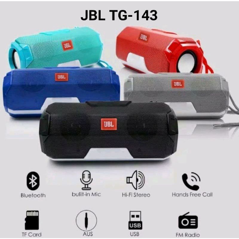 Speaker Bluetooh JBL TG143 Led Flashing Light Speaker Wireless LED Mini