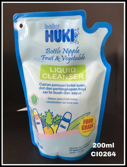 Baby Huki Liquid Cleanser Pouch 200ml - CI0264