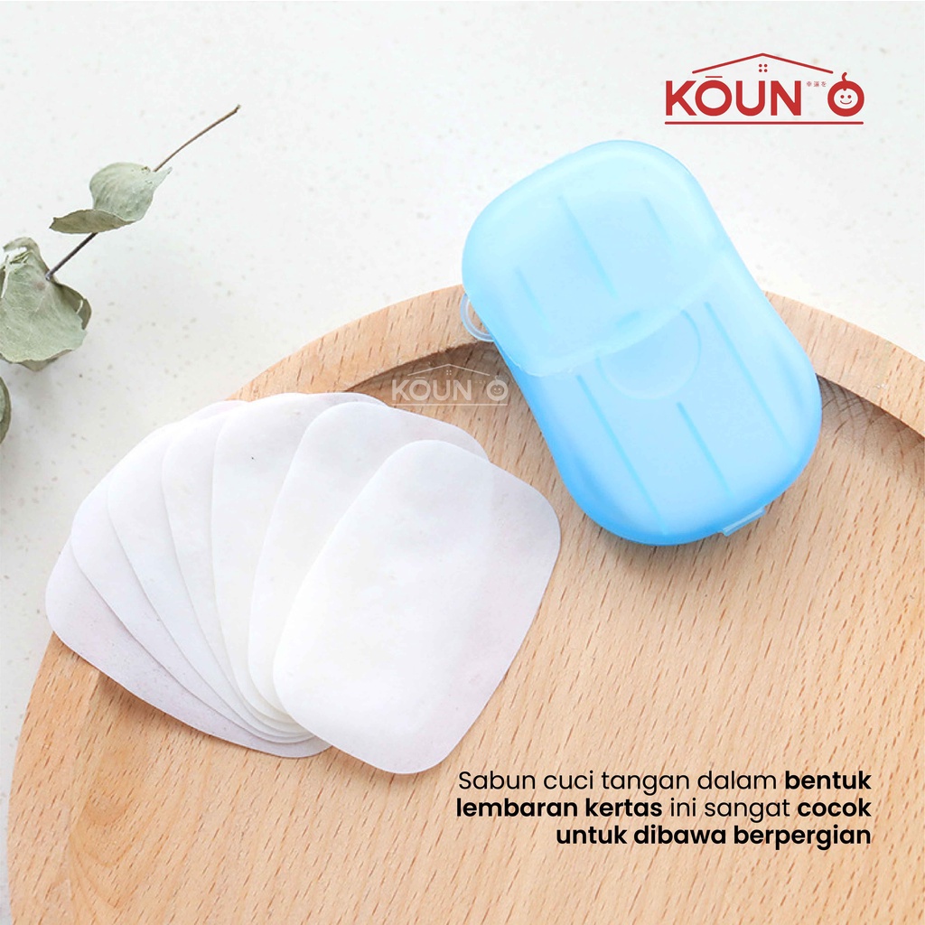 Sabun Cuci Tangan Kertas Mini Travel Disposable Paper Hand Soap Sabun Tangan Sabun Kertas Isi 20 lbr