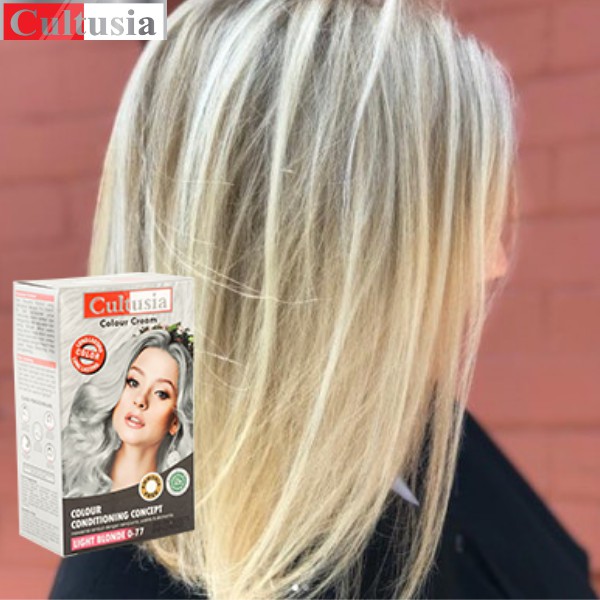  Cultusia  Hair Color Light  Blonde  30ml Shopee Indonesia