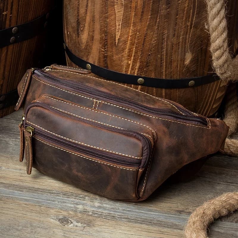 Tas Pinggang Pria Kulit Asli TAS DADA Pria TAS HP BARANG KECIL