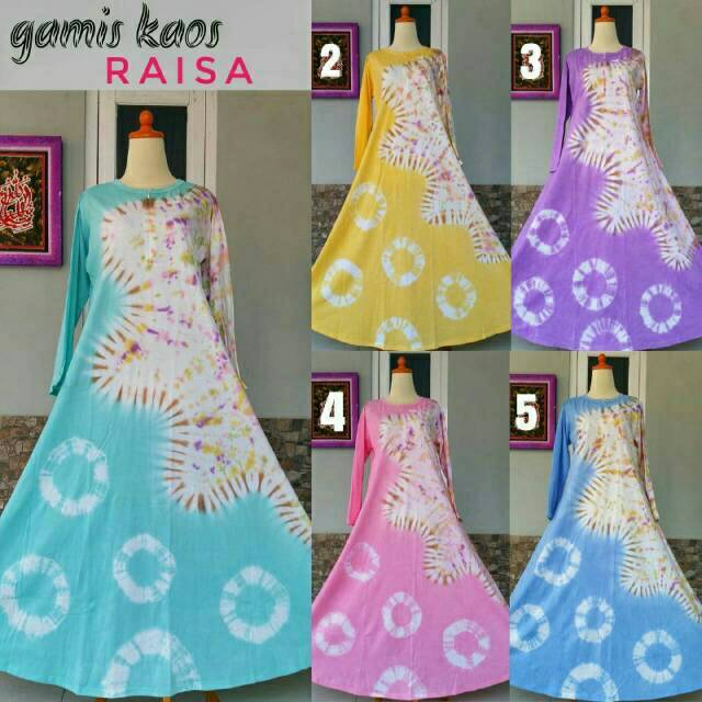 GAMIS KAOS RAISA (BAHAN ADEM)