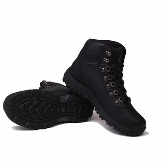 black suede walking boots