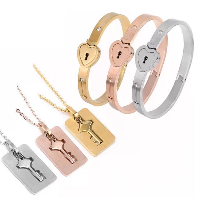 GELANG KALUNG COUPLE PASANGAN HADIAH ORI FULL TITANIUM PREMIUM IMPORT