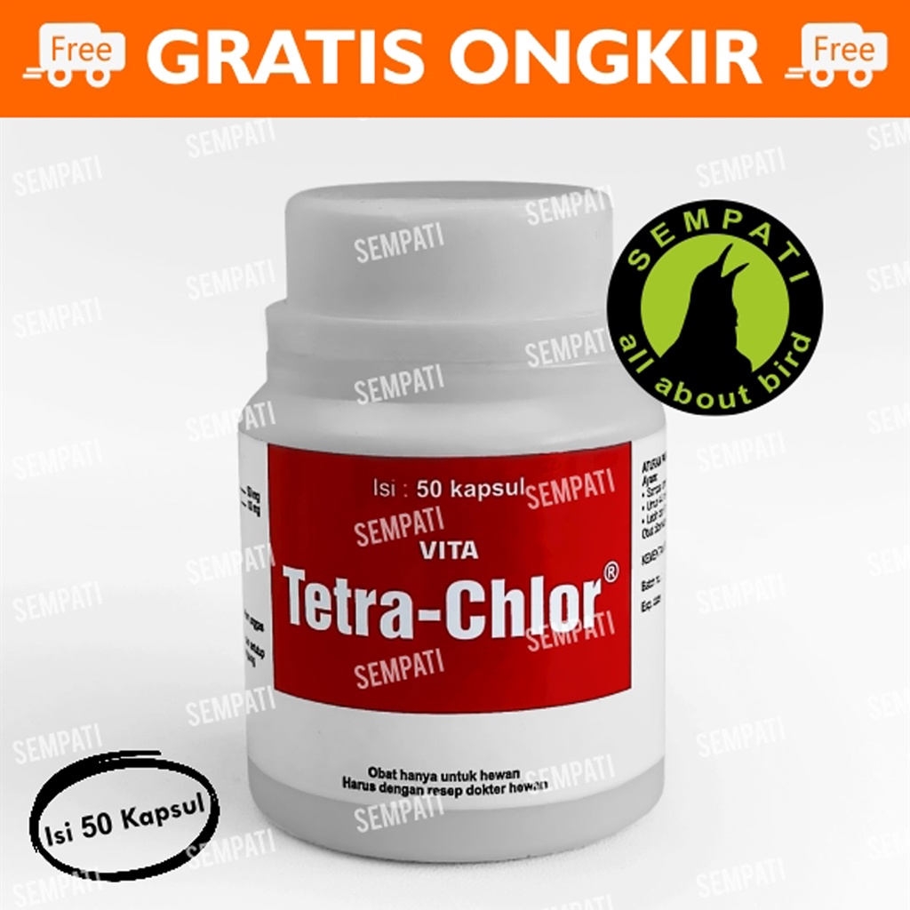 Medion Vita Tetra Chlor Obat Ayam CRD Snot Pilek Ngorok 50 Tablet Tetrachlor Antibiotik Multivitamin Obat CRD Unggas Ayam Burung bebek DOC