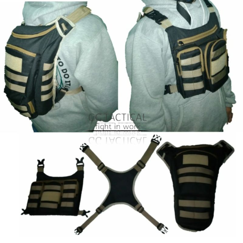 TAS RAIDER PELINDUNG DADA GGTACTICAL PRIA DAN WANITA ORIGINAL GG TACTICAL/TAS RANSEL ARMY
