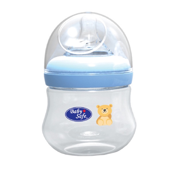 Baby Safe Milk Flow System 0m+ Wide Neck Bottle 125 ml/8oz Botol Susu Motif WN04B