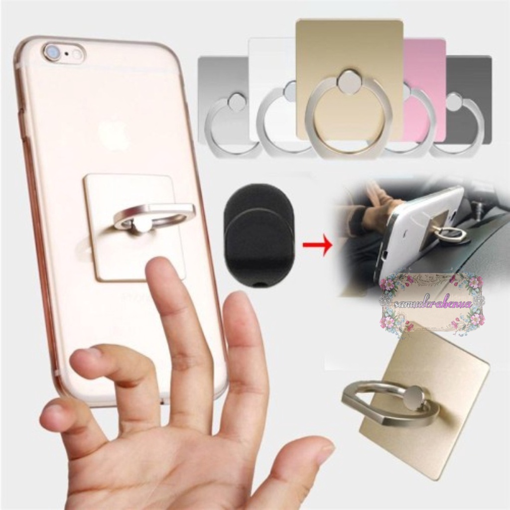 RT16 iRING RING STAND HP POLOS CINCIN PENYANGGA PEGANGAN HANDPHONE UNIVERSAL SB3034