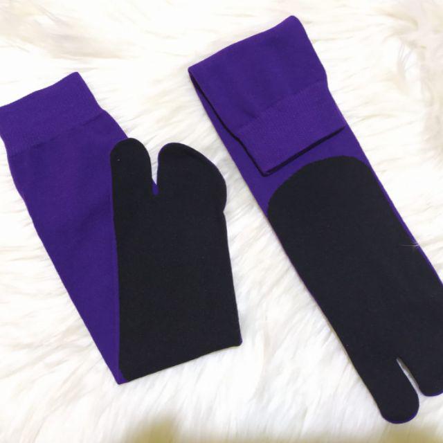 Kaos Kaki Jempol Termurah TERLARIS Kaos Kaki polos bahan polister random-Ungu terong