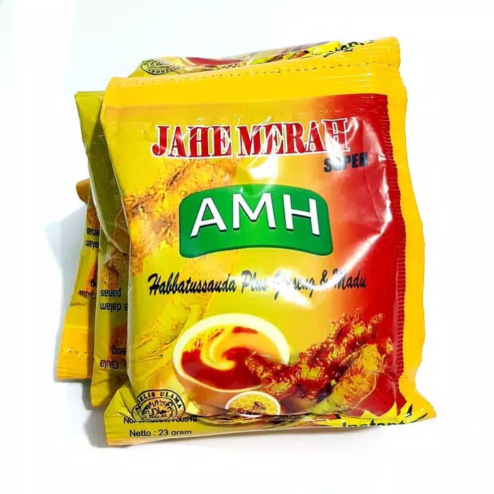 

Jahe Merah Super AMH Amanah Ratu Lebah | Jahe Merah Sule per 1 sachet ( Kemasan Baru )