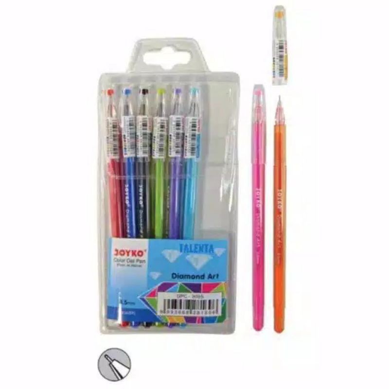 

Pulpen Joyko Gel 8 warna diamond art GPC-309S