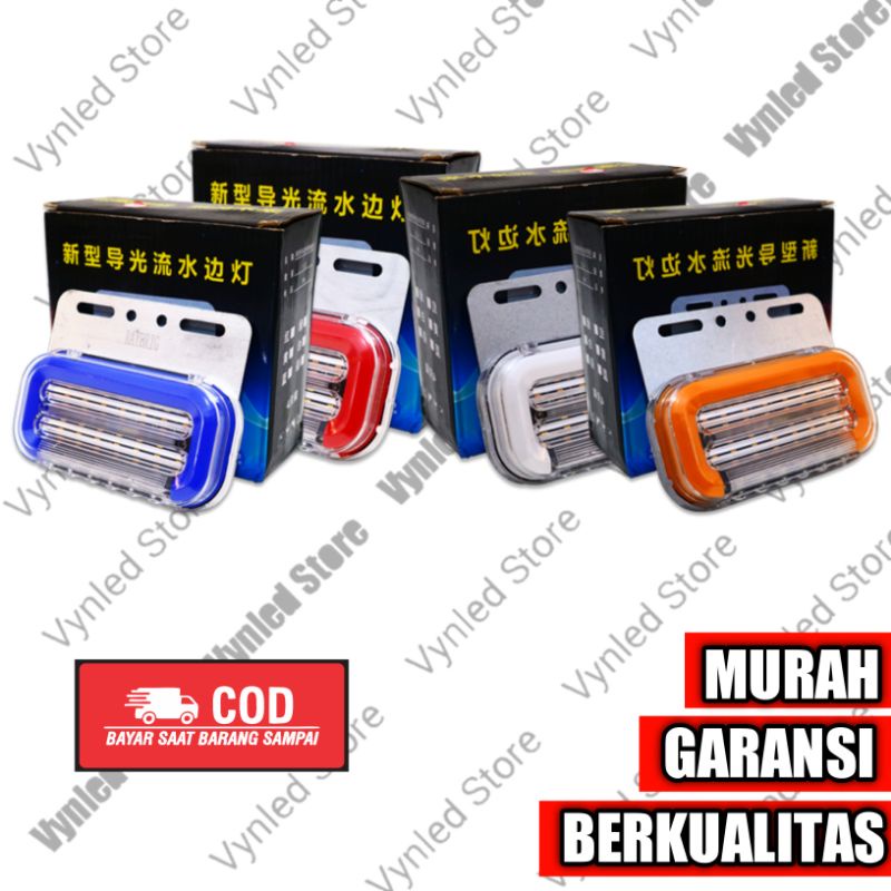 Lampu led samping bak truk 24 volt model kotak