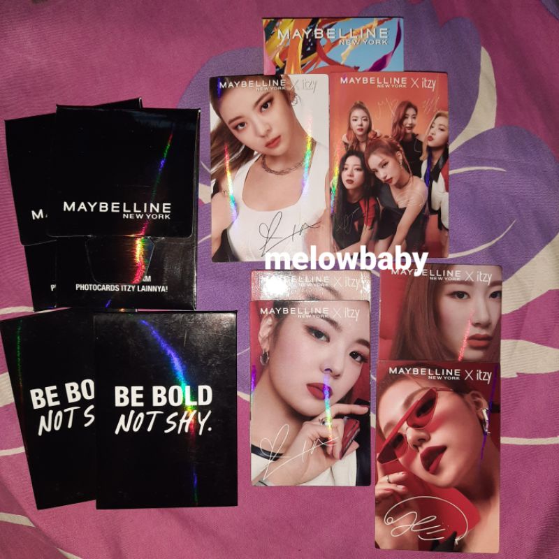 Maybelline x ITZY Yeji Lia Chaeryeong official photocard pc
