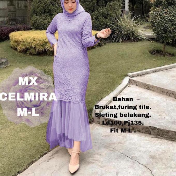 ♔ MX CELMIRA MAXY ANGGITA MAXY CELMIRA XL big GAMIS DUYUNG GAMIS MERMAID BRUKAT GAMIS PESTA KONDANGA