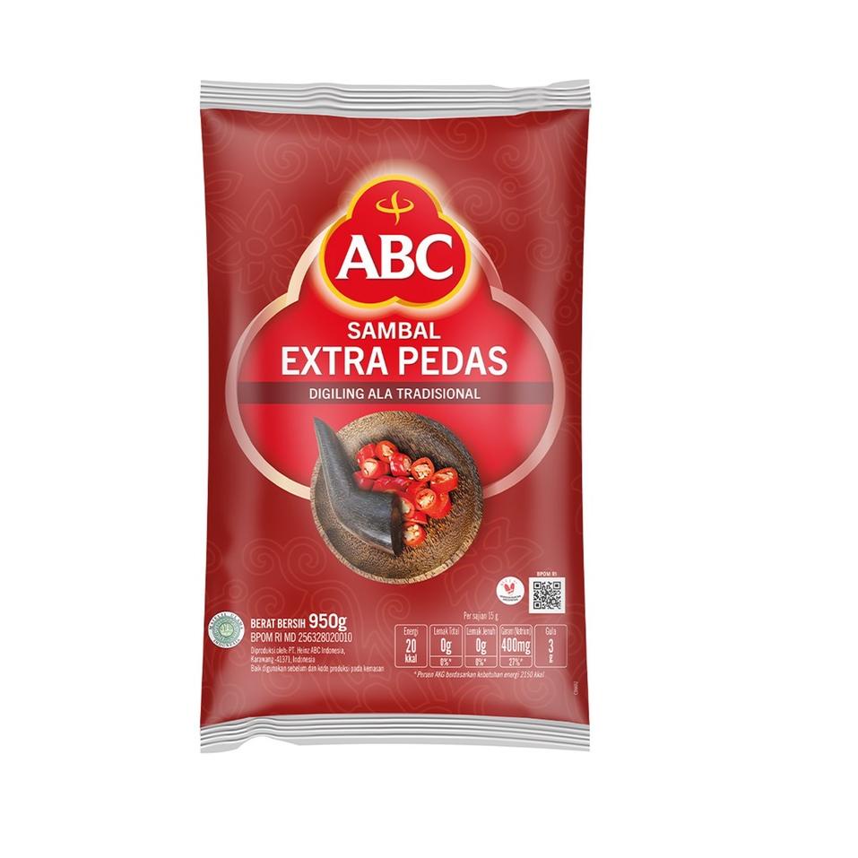 

Ready Stok ABC Saus Sambal Extra Pedas 950 gr - Multi Pack 3 pcs terbaik