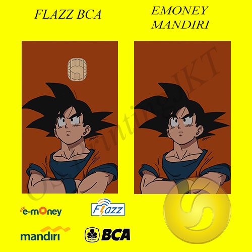 CUSTOM KARTU FLAZZ BCA GENERASI 2 ATAU EMONEY/SALDO 0 -DRAGONBALL EDITION